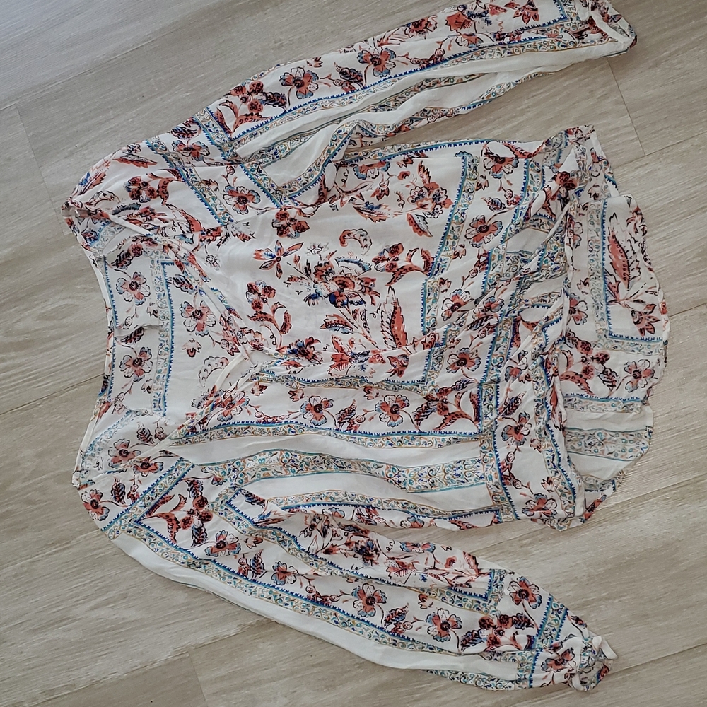 Cross over blouse